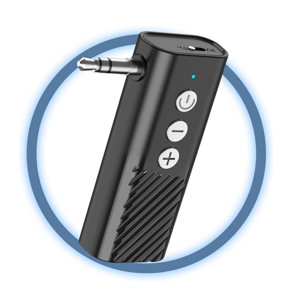 3-in-1 Wireless Bluetooth 5.3 Transmitter Receiver Adapter Audio ABS Black