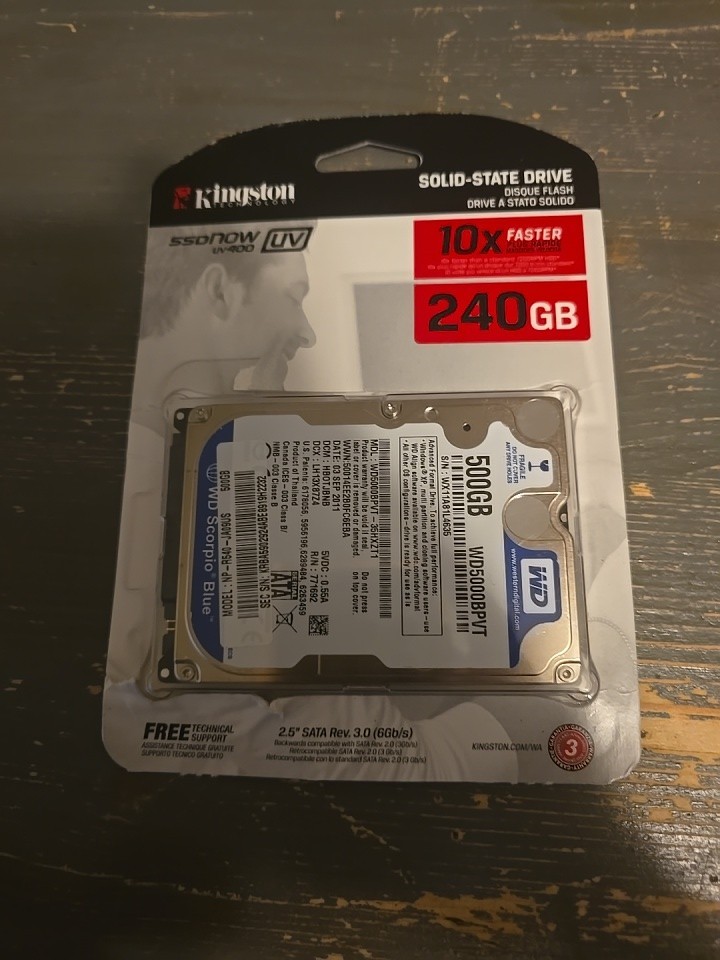 Western digital 500gb Wd5000bpvt