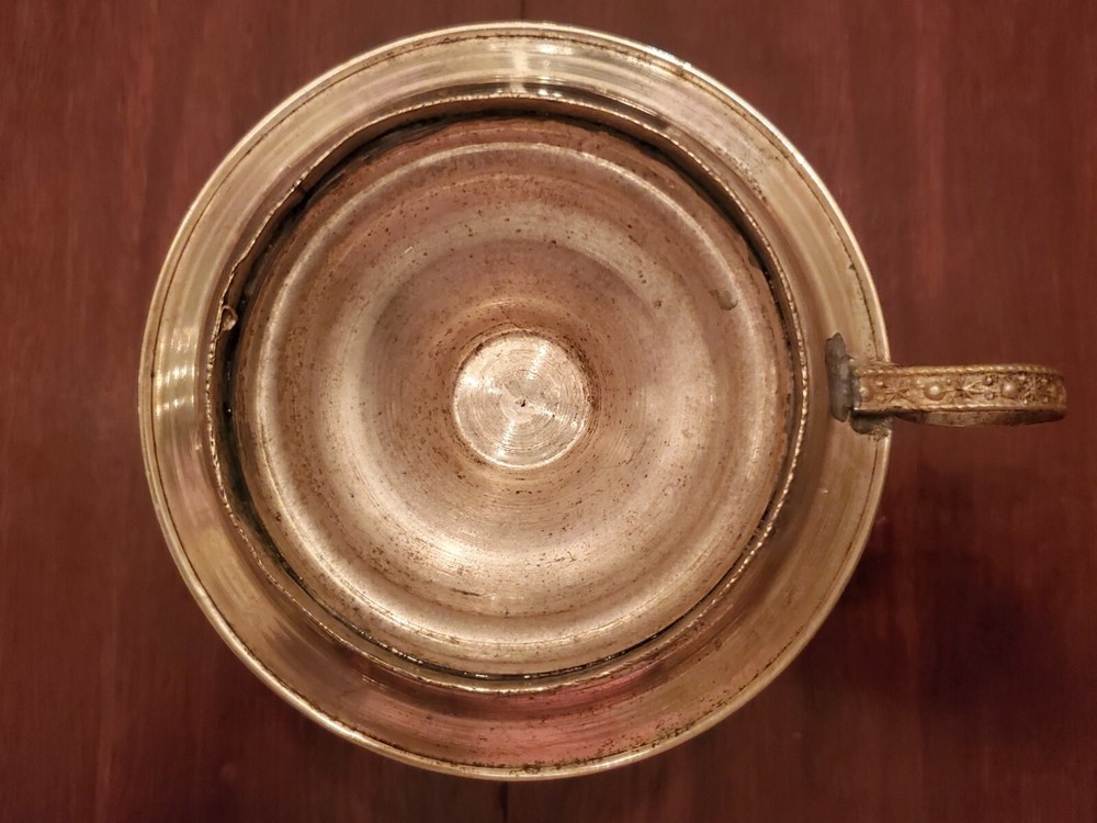 Vintage Silverplate Ornate Candleholder