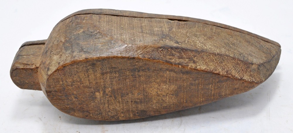 Antique Wooden Kitchenware Spice Box Original Old Hand Carved