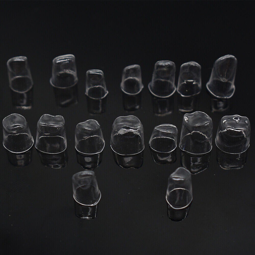 64 Pcs Dental Transparent Crowns Deciduous For Kids Matrices Matrix Upper/Lower