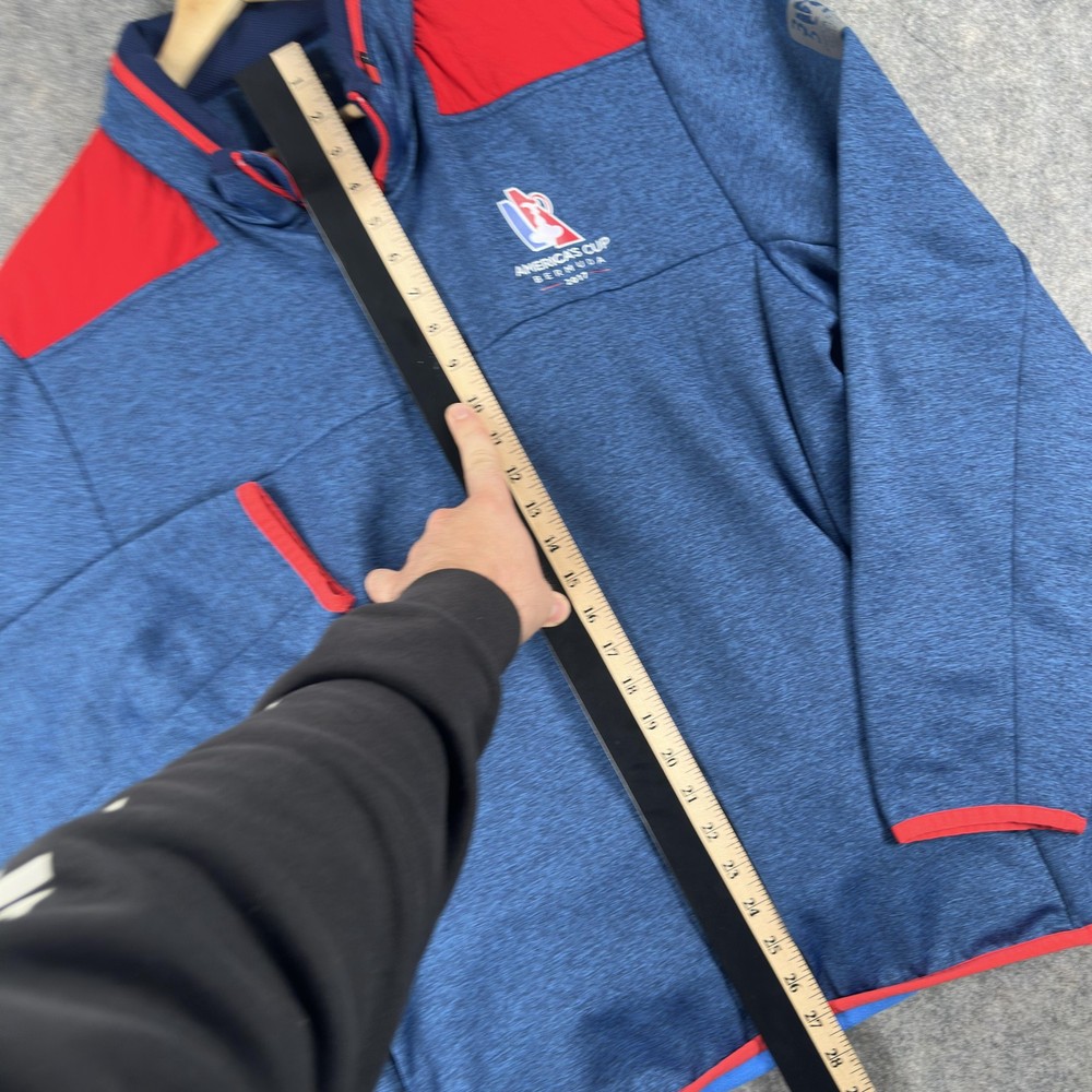America's Cup Bermuda Quarter Zip Pullover Mens Large Blue Vineyard Vines 2017