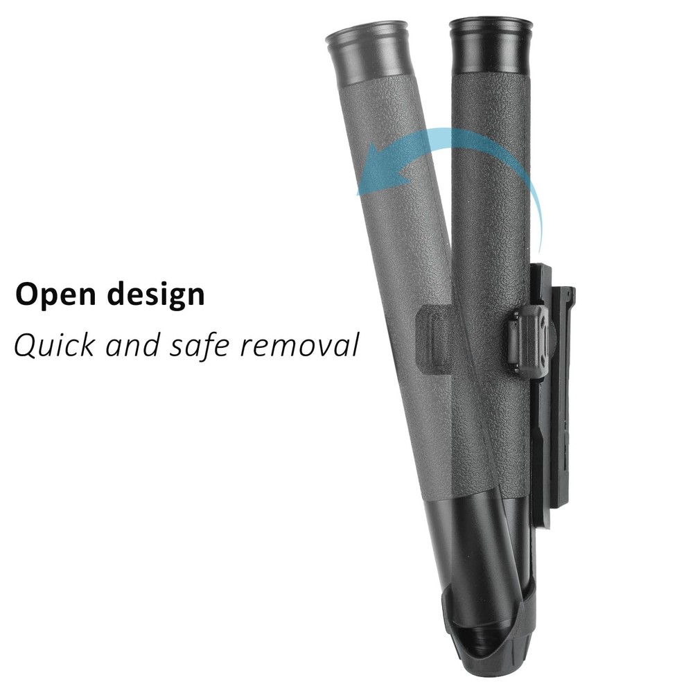 360° Rotating Quick Release Expandable Baton Holder for 21"-26" black