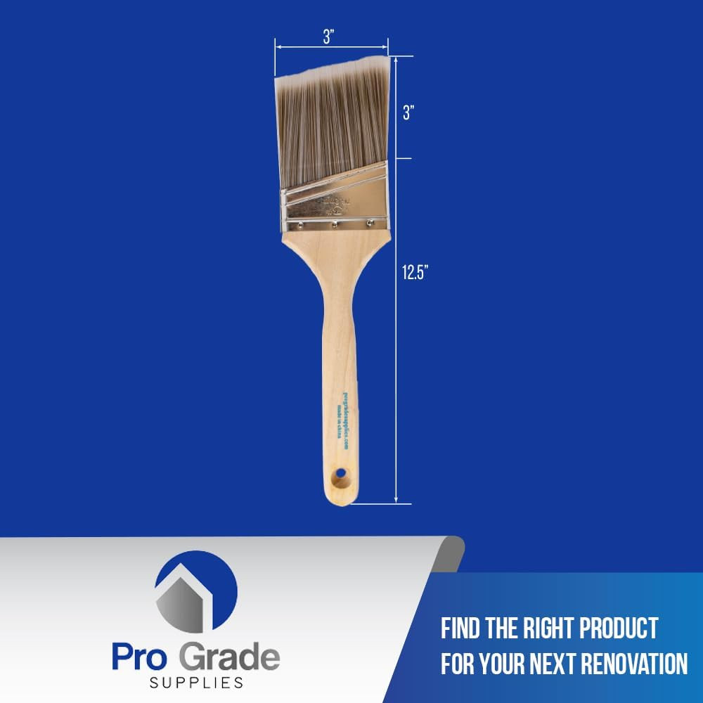 - Paint Brushes - 2Ea 3" Angle Brushes