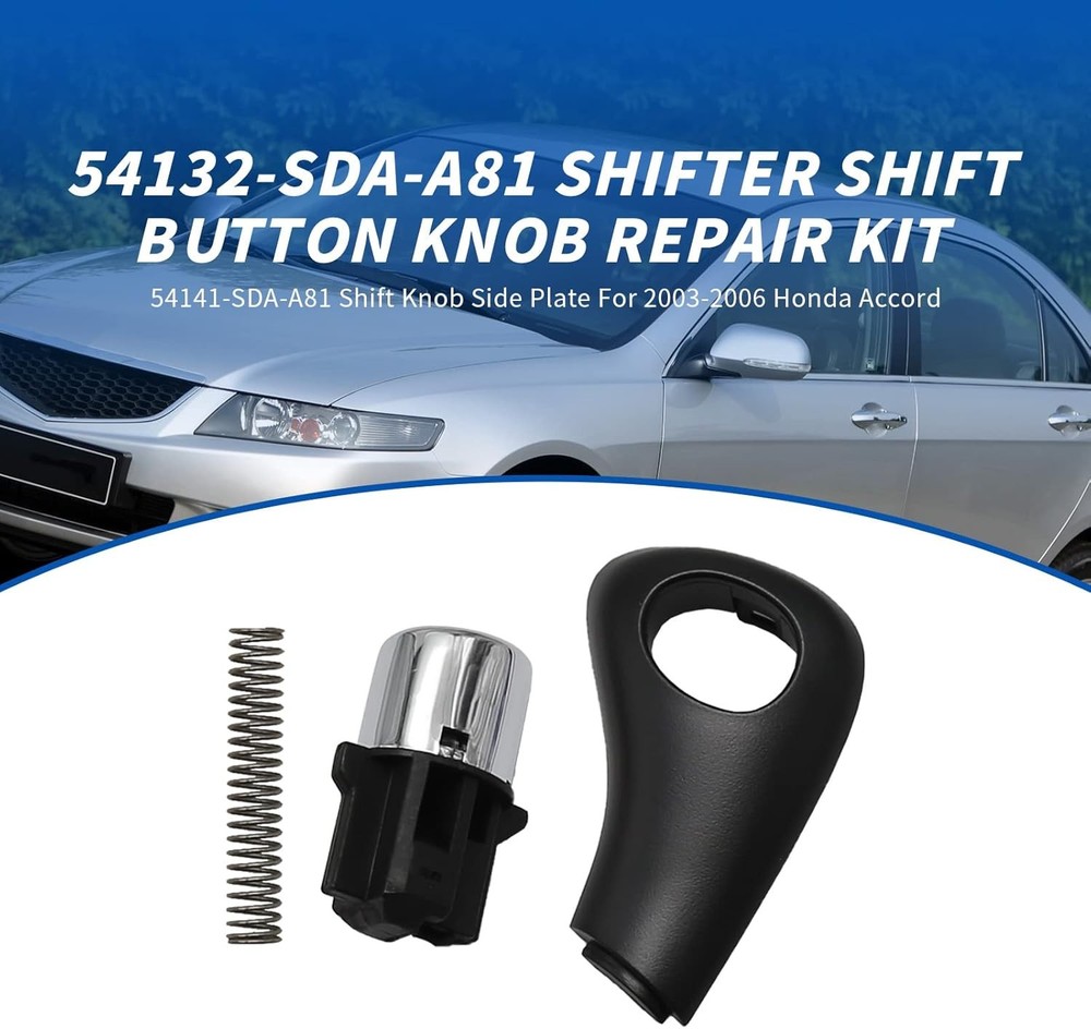 Shift Button Knob Shift Knob Side Plate Repair Kit Replacement for 2003-2005 Acc