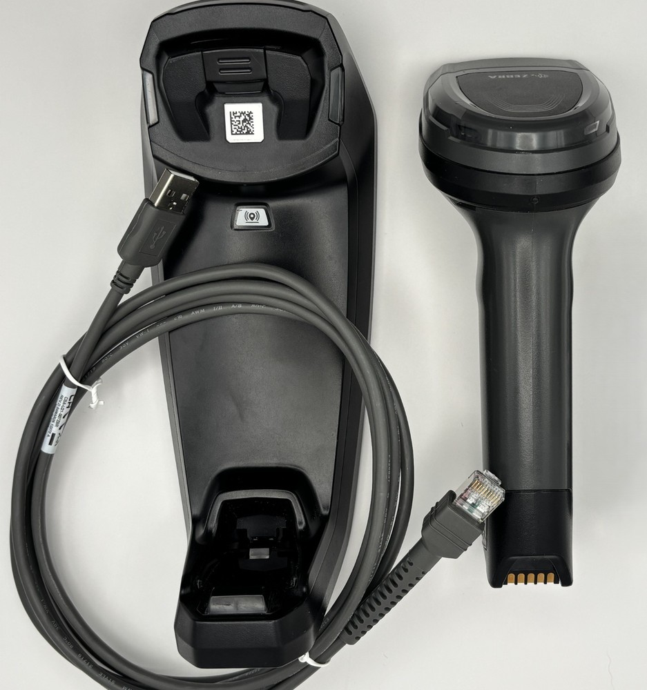 Zebra DS8178 Wireless 2D Barcode Scanner Kit + CR8178-SC Cradle & USB Tested