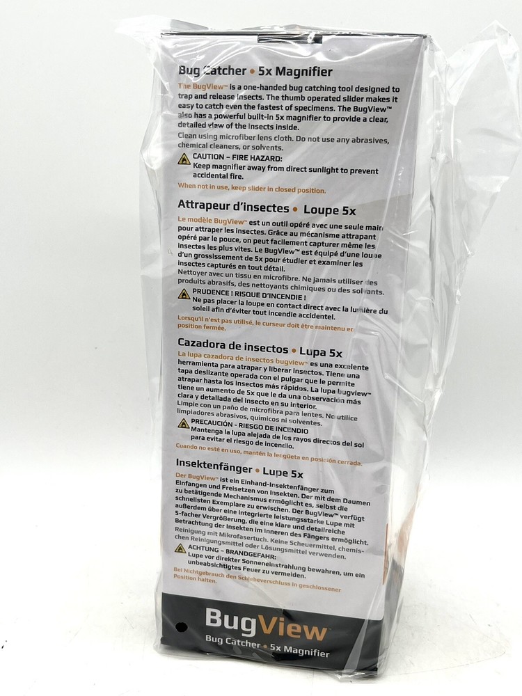 BUGVIEW Bug Insect Catcher Viewer Magnifier Quick-Release Tool By Carson Kids