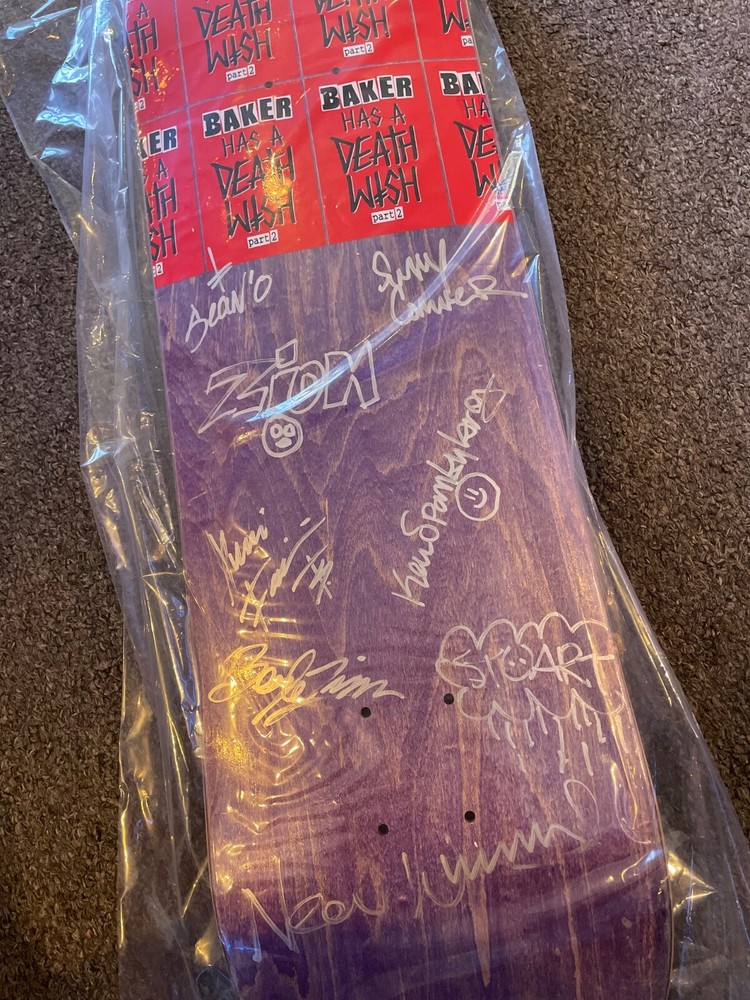 Signed Baker Has A Deathwish Deck 8.5x32