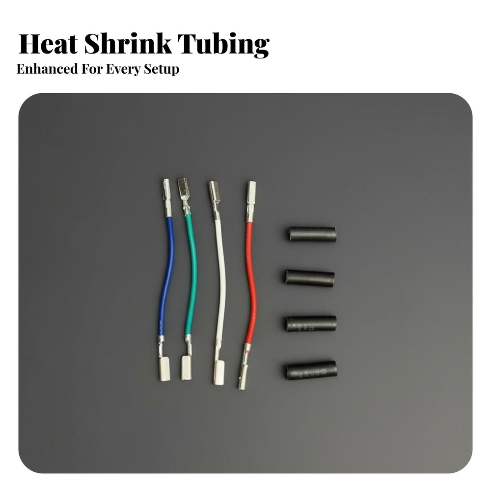 4 Pieces Turntable Headshell Leads Color Coded Turntable Phono Headshell Wires