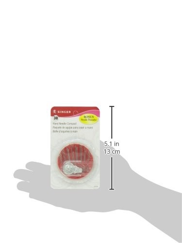 30 Pack Assorted Hand Sewing Needles Sizes 2 To 7 With Needle Threader