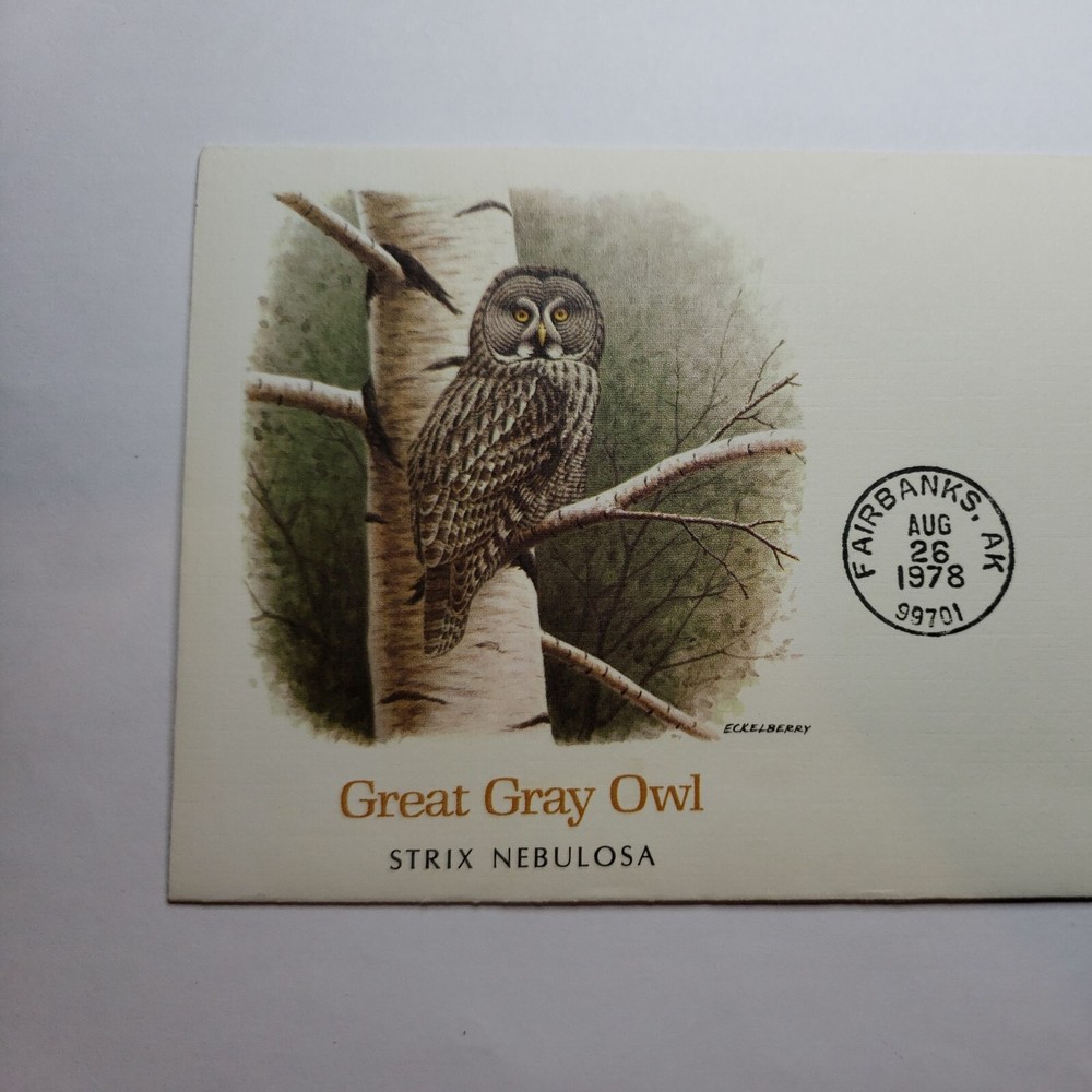 First Day Covers 1978 Great Grey Owl