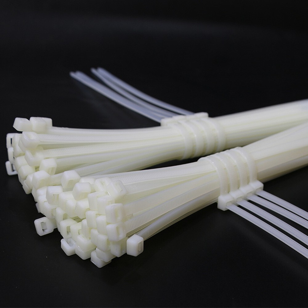 Wire Cable Zip Ties Wraps 4mm 12mm Extra Wide Large Black White Nylon Plastic