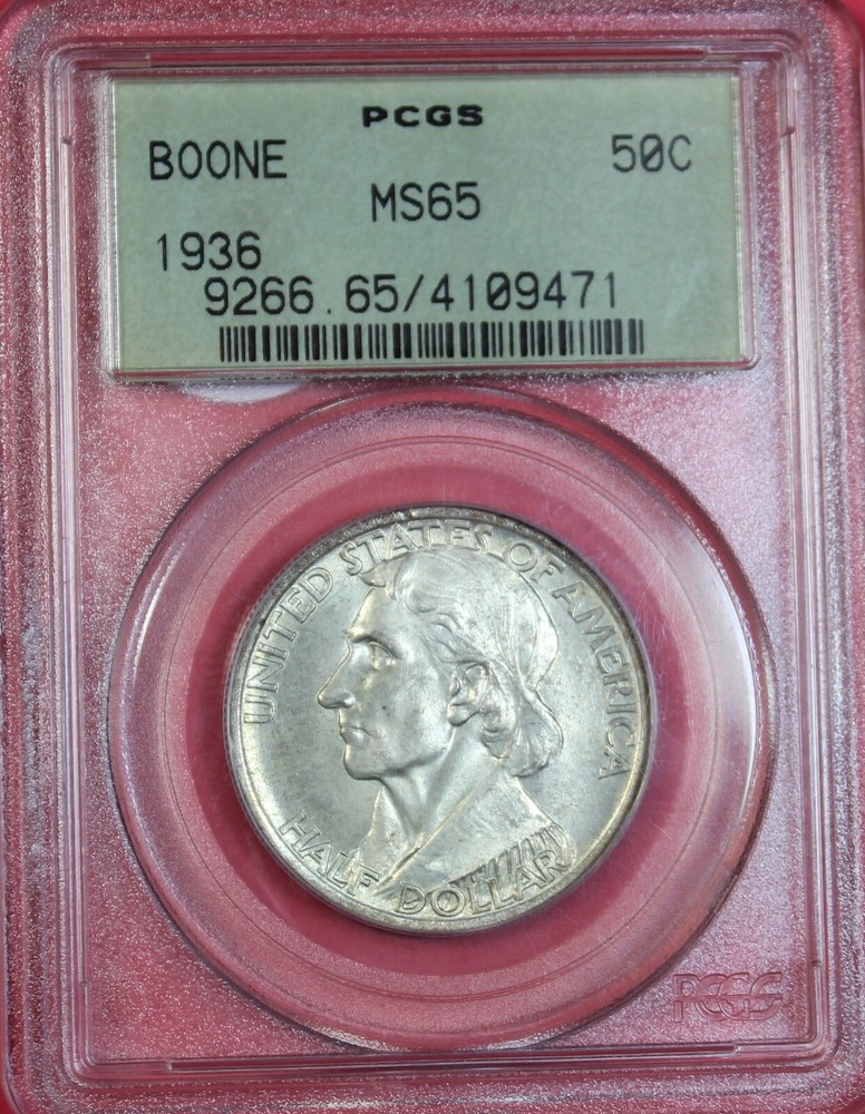 1936-P BOONE COMMEMORATIVE HALF DOLLAR PCGS MS65  *OGH*