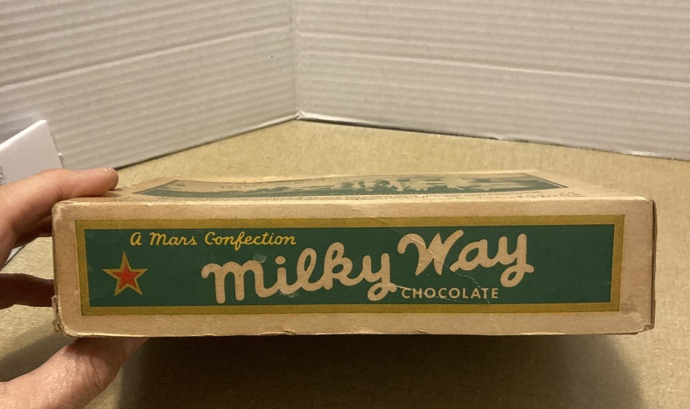 Vintage MARS Chocolate Milky Way Candy Box Empty 1950s?