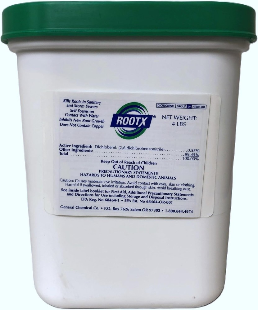 . JAR with Funnel/APPLICATOR Foaming Root Control for Sewer Lines and Septic ...