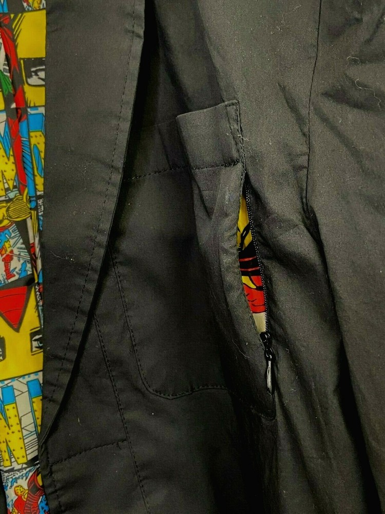Marvel Avengers Five Four Granada Jacket Mens Sz L Black