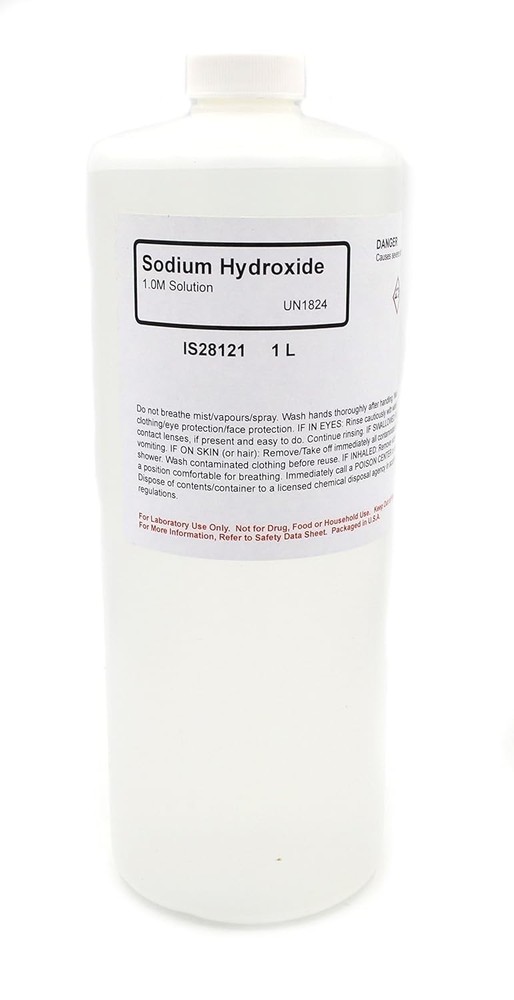 1L 1.0M Sodium Hydroxide Solution, Laboratory Grade, Industrial & Educational...