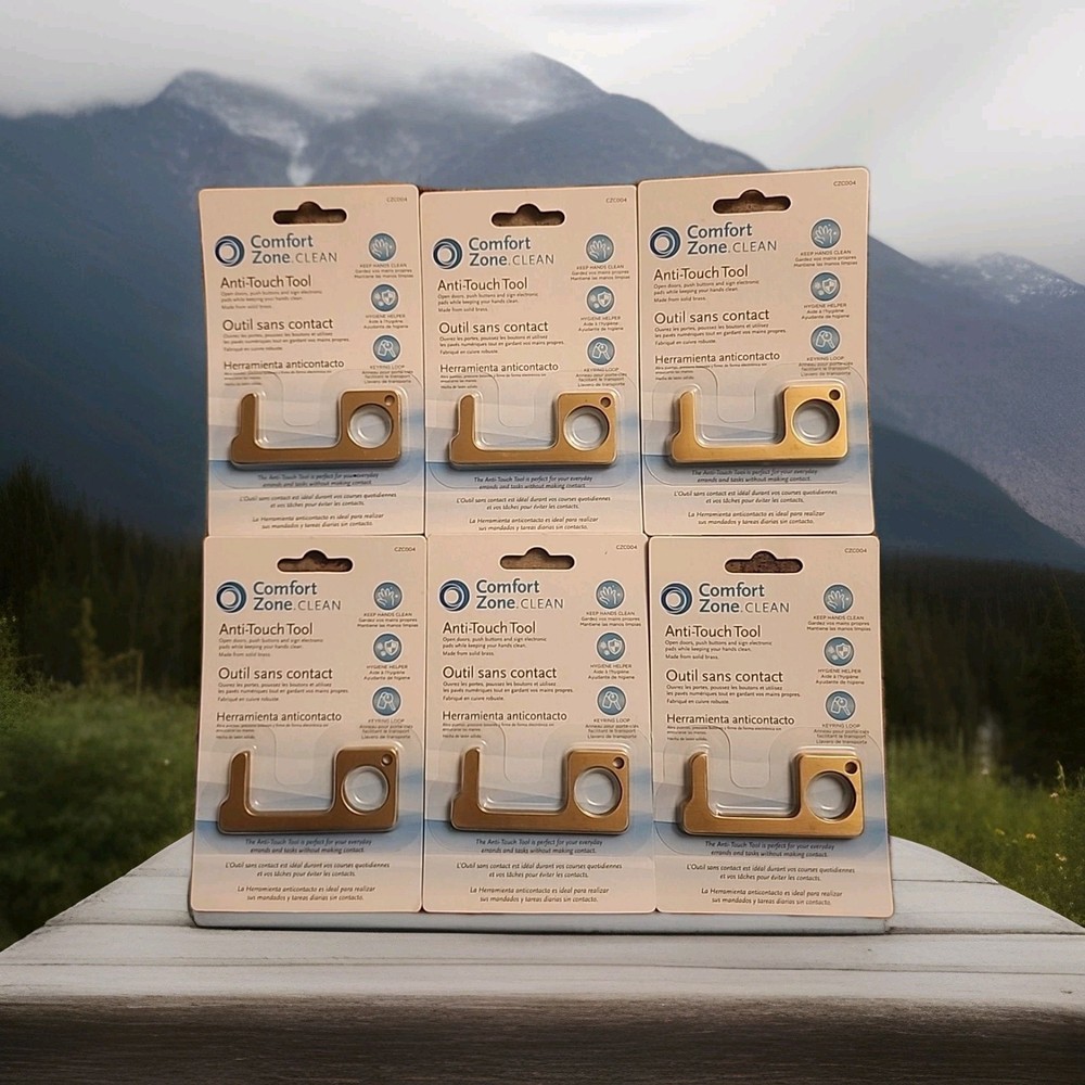 6 COMFORT ZONE DOOR OPENER TOOL - SOLID BRASS NO TOUCH TOOL 👌