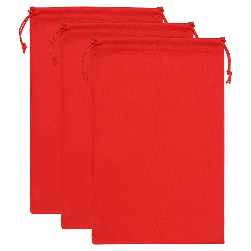 Ski Goggle Bag, 3 Pack Microfiber Snow Goggles Case Sleeve, Red