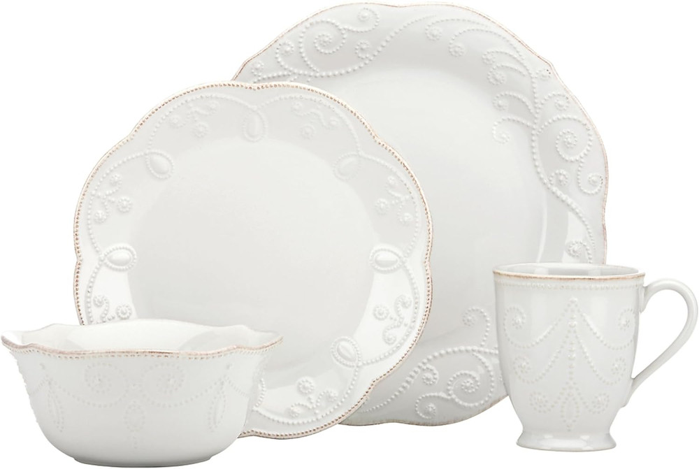 French Perle 4-Piece Place Setting, 12 ounces