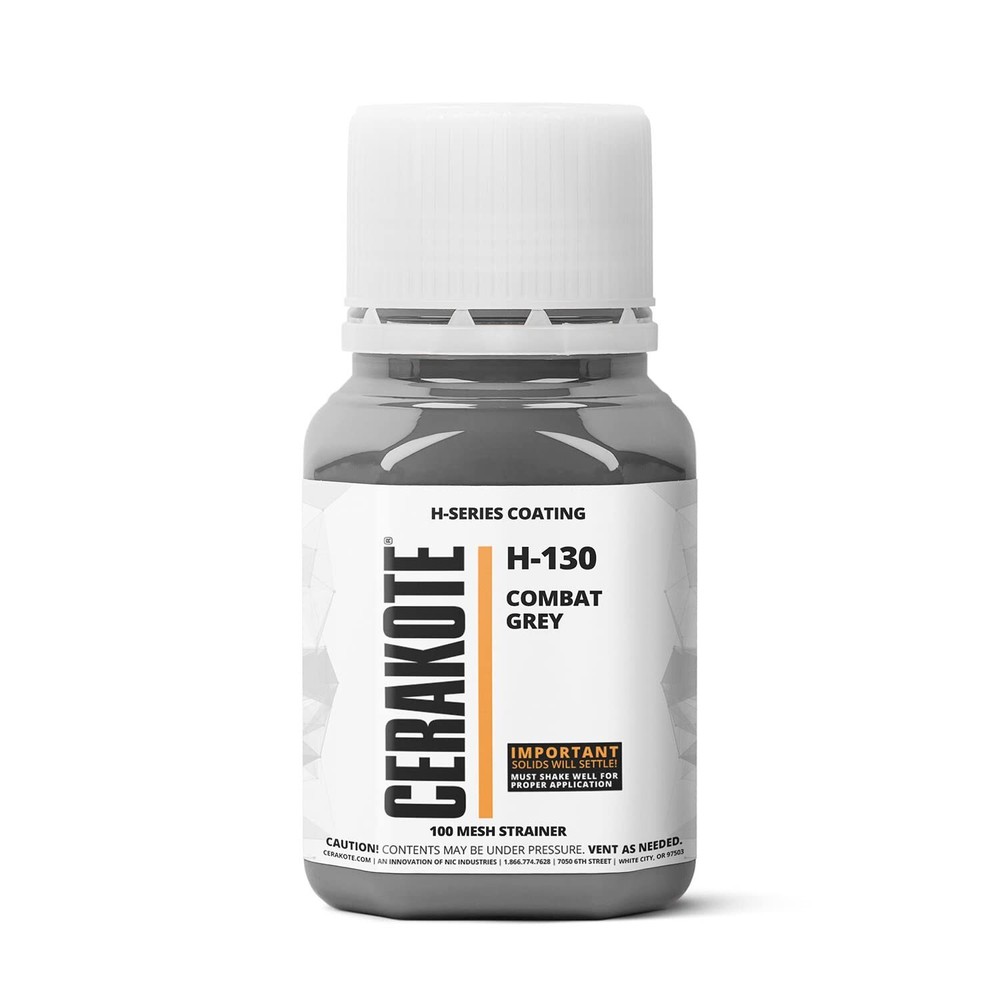 CERAKOTE® H-SERIES Oven Cure Coating with Part B H-130 Combat Grey (16oz)