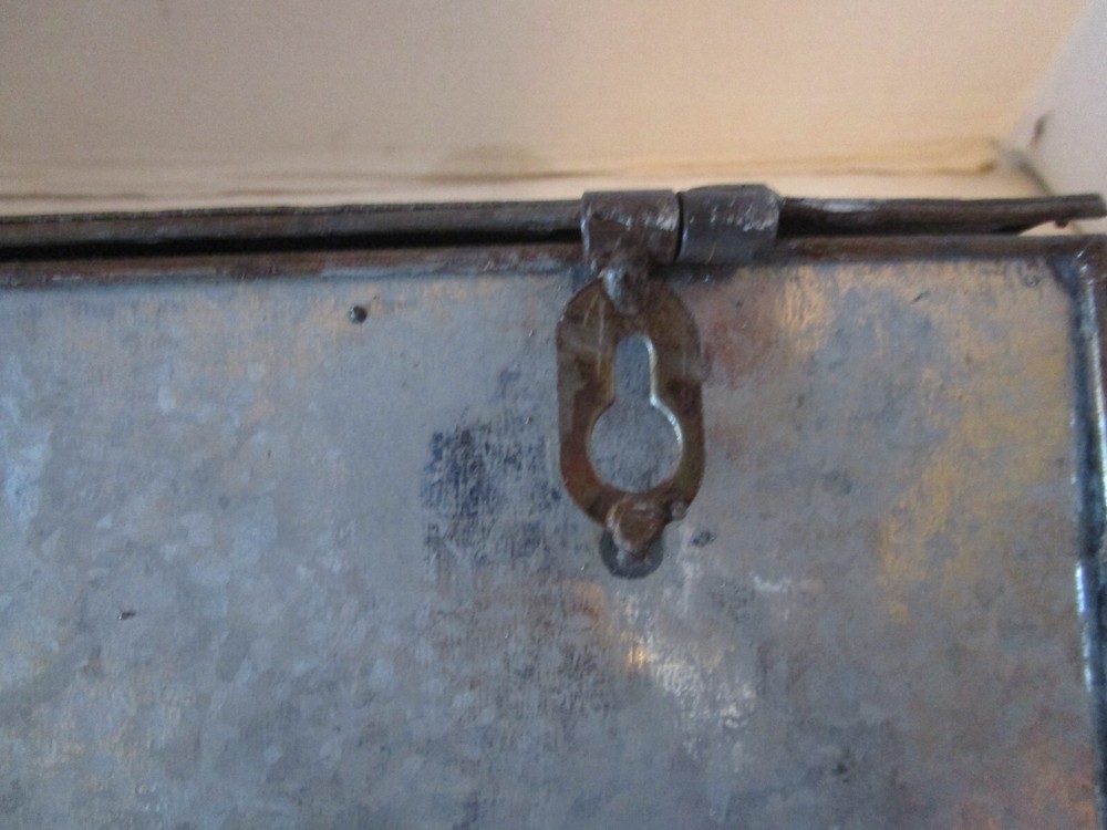 Galvanized Metal wall Envelope with hinged flap Letter Mail Organizer Rustic 11"