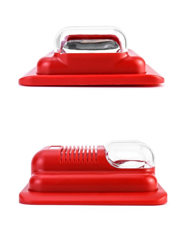 QWORK 4 Pack Wired Sound & Light Fire Alarm Warning Strobe Siren 4 Pack, Red