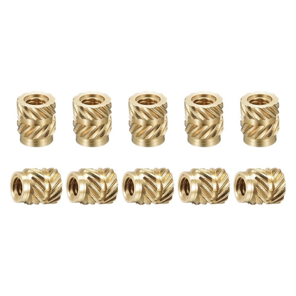 120 Pack M2x4mmx3.5mm Knurled Insert Nuts Good for Plastic Shells