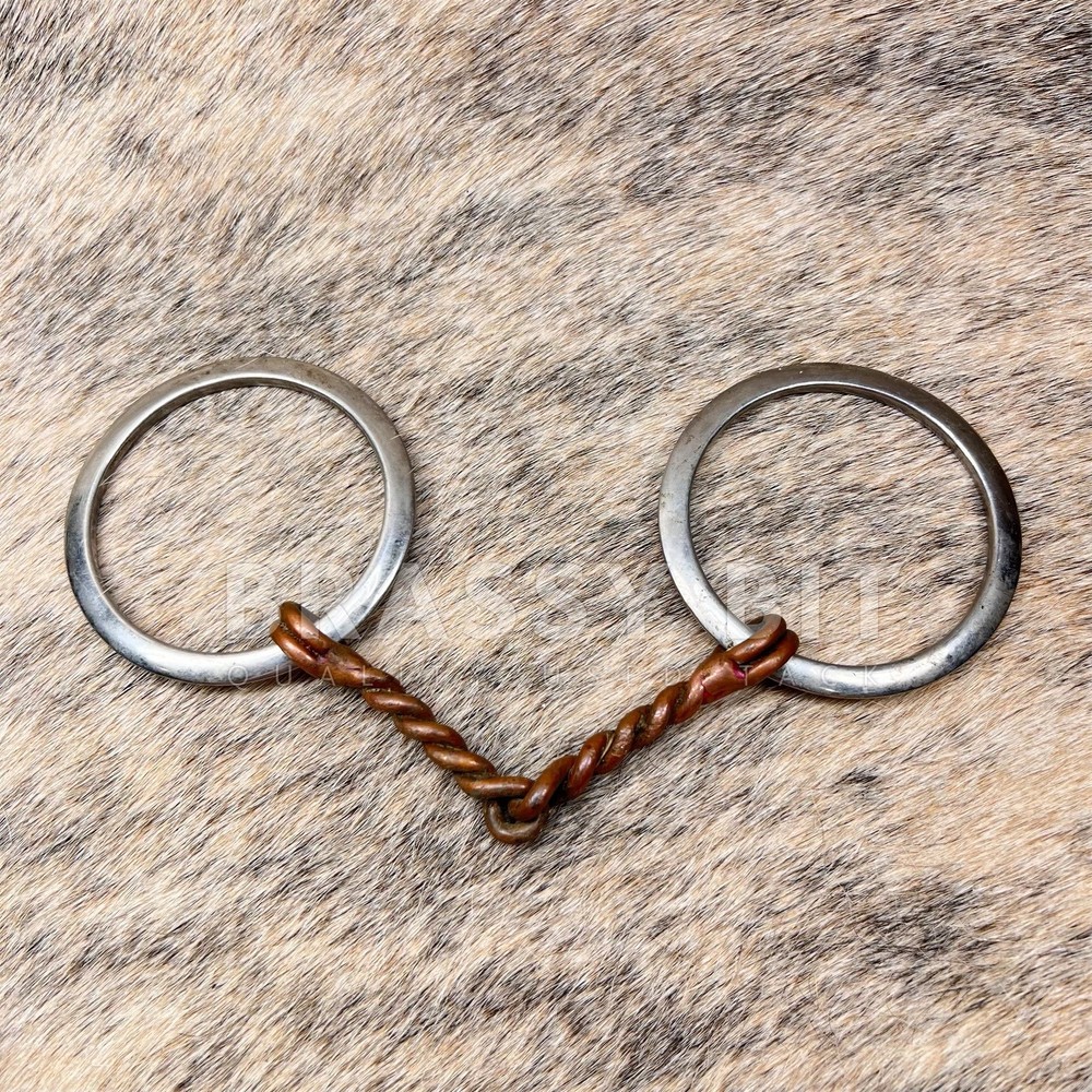 4.5" Copper Twisted Western Snaffle