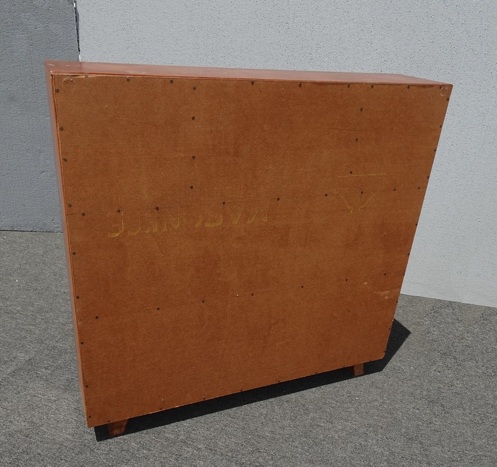 Vintage Mid Century Handmade Brown Bookcase