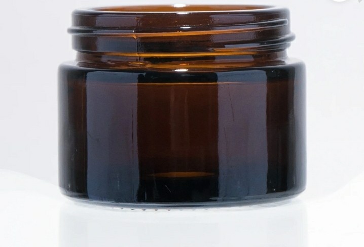 New 4oz Glass Cream Jar Empty
