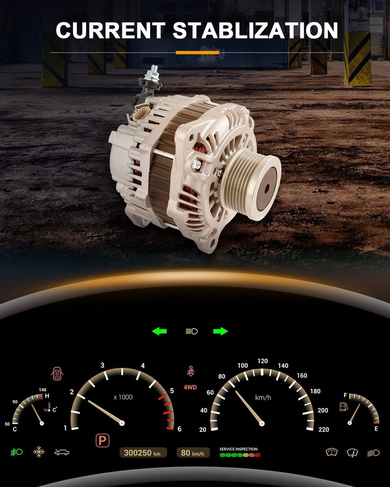 Alternator Compatible Navara Pathfinder 2005-Up 2.5L Replace 23918N