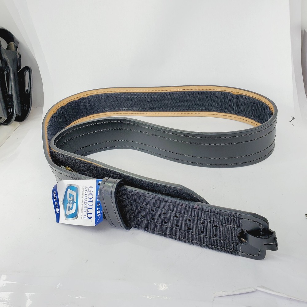 Gould & Goodrich Sam Browne Belt B56 Buckleless SYSTEM Full hook lining SIZE 44"