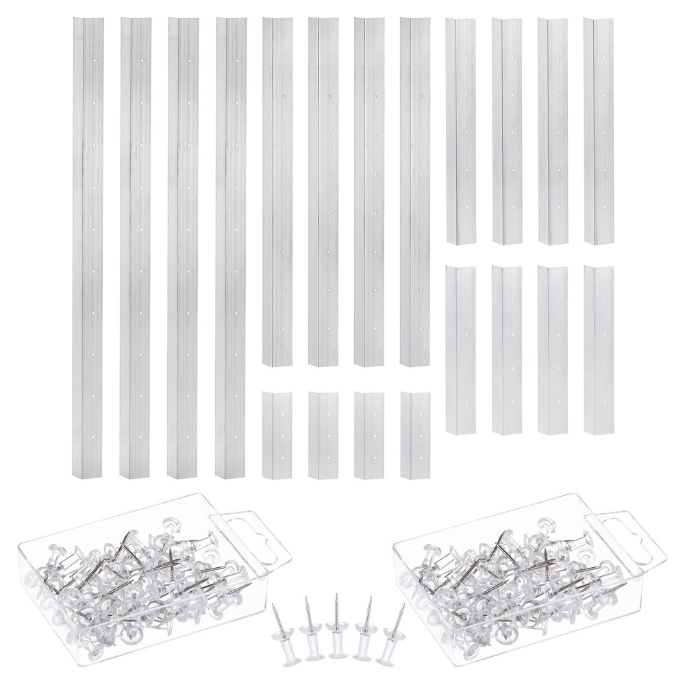 4 Pack Layout Blocks for Stained Glass Panel 16" 12" 8" 6" 3" with 100 Push Pins