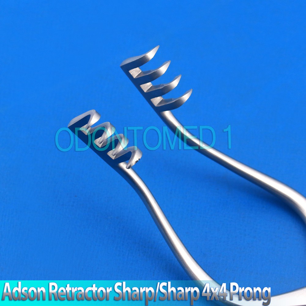 Adson Retractor Sharp Points 4x4 Prong 6" Surgical Instruments