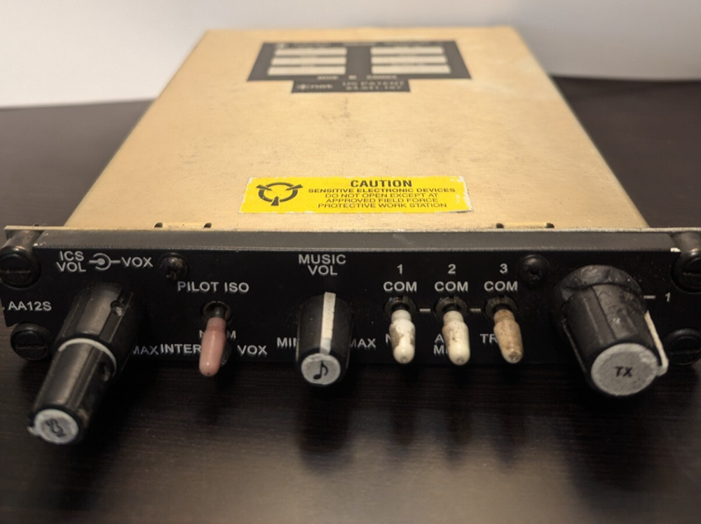 Northern Airborne AA12S-002 Audio Selector Panel Intercom 14/28V