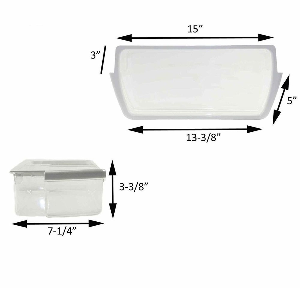 W10321304 Bin Compatible with Whirlpool Refrigerator