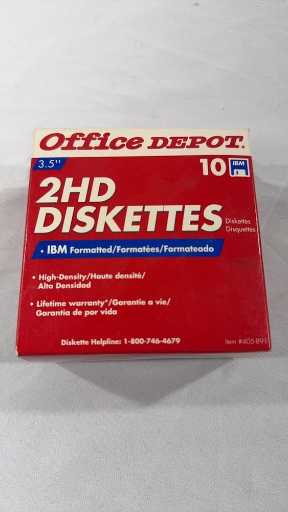 Office Depot 3.5-inch 2HD Diskettes (7 Pack)