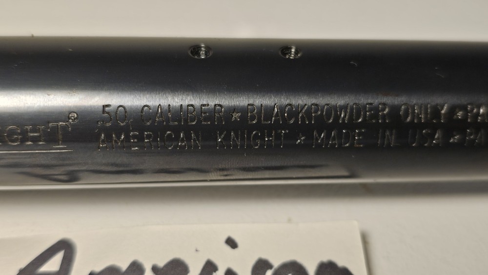 Knight American Knight Inline Muzzleloader 22" Barrel No Breech (6)