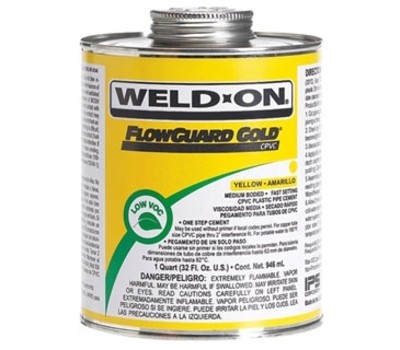 IPS 11027 1 Pint CPVC Cement FlowGuard Gold Medium-Bodied Fast-Setting