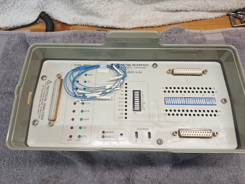 Vintage HP Hewlett Packard 18179A Interface Cover RS-232C/V.24 Protocol Analyzer