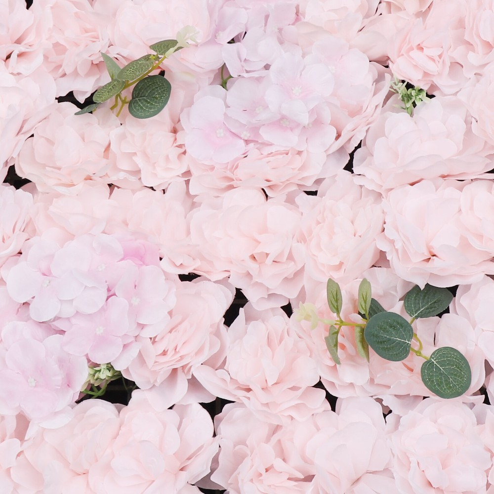 6X Artificial Hydrangea Rose Photo Wall Flower Wall Panel Wedding Stage Decor US