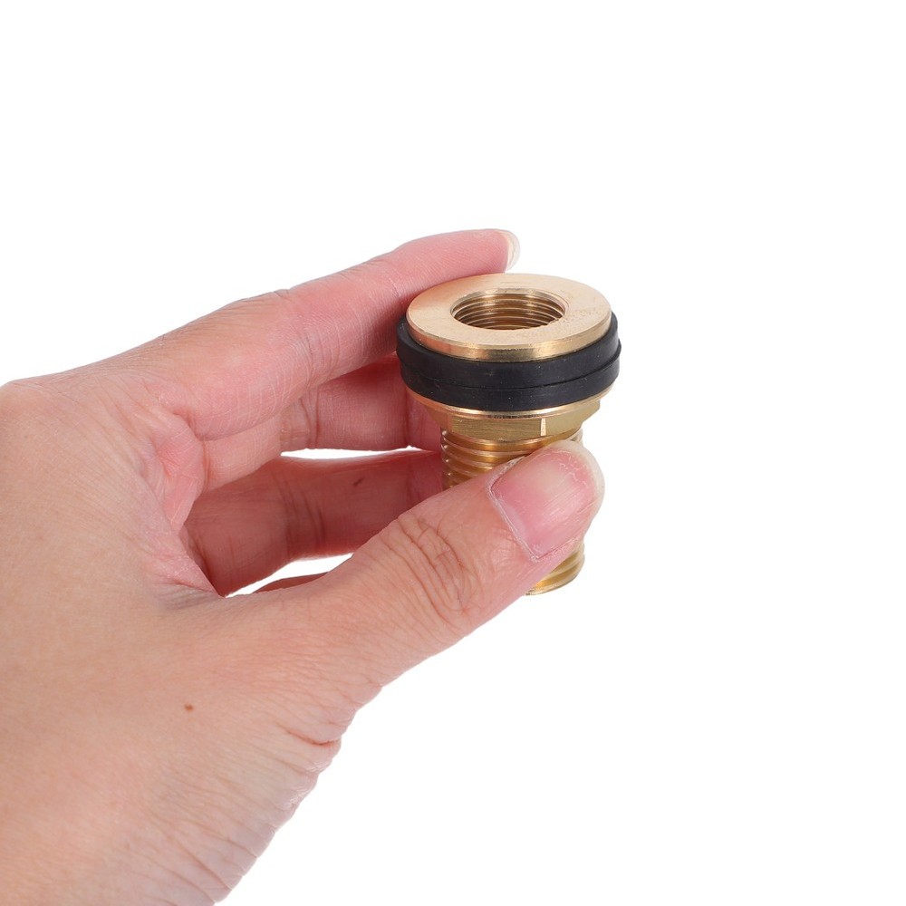 2 Pcs Adapter with Rubber Sealing Ring Barrel Fitting