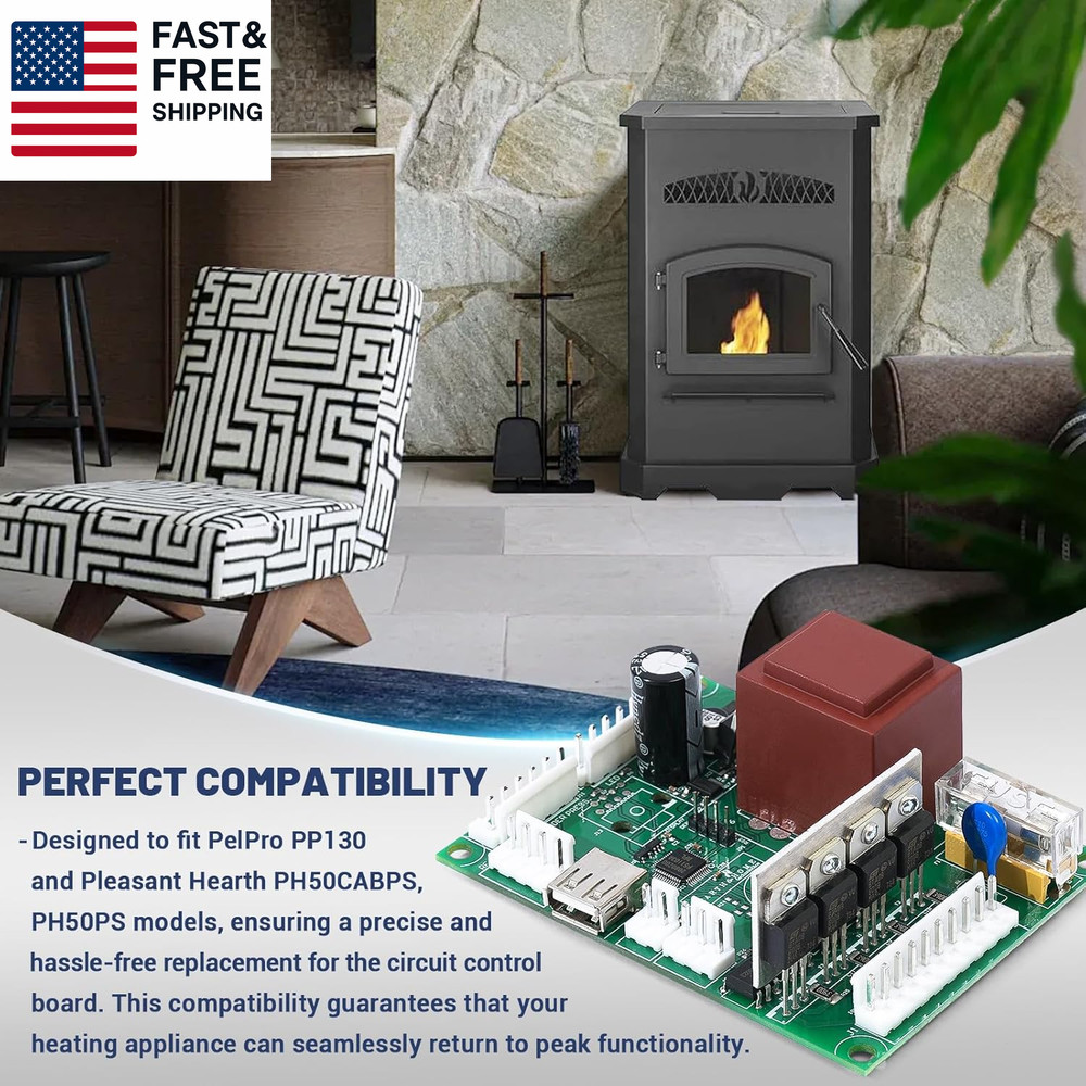 Circuit Control Board Replacement for Pelpro PP130, Pleasant Hearth PH50PS