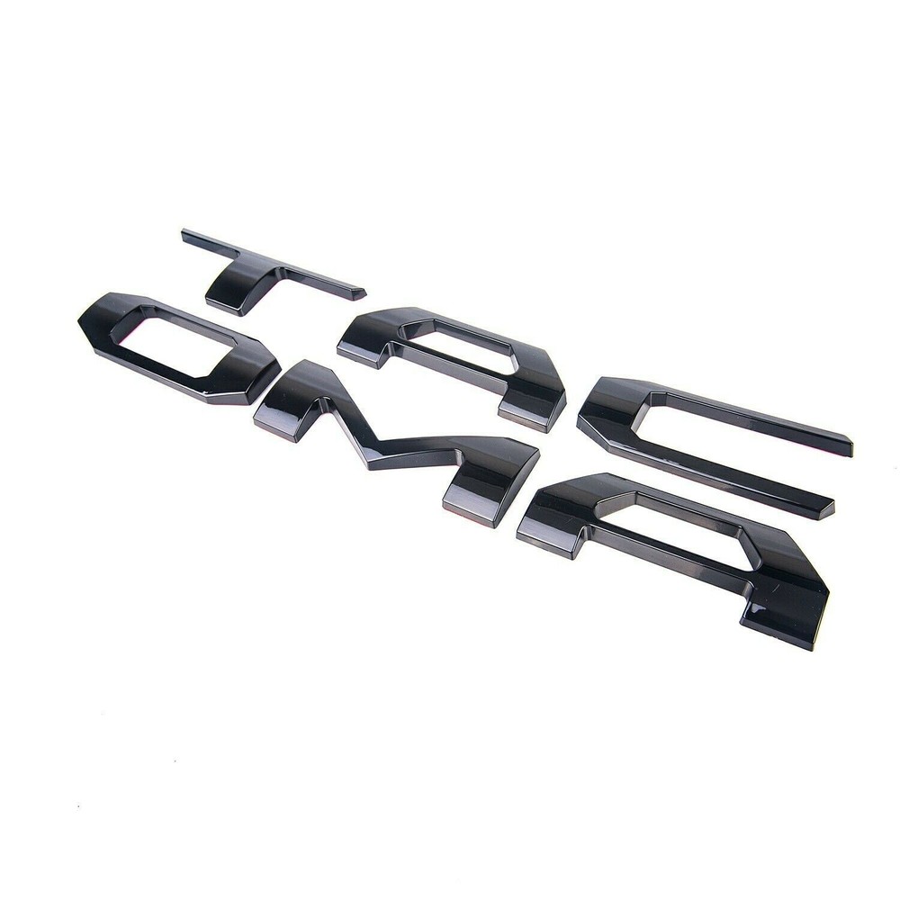 Raised Tailgate Insert Letters For 2016-2023 Tacoma 3D Badge Emblems Gloss Black