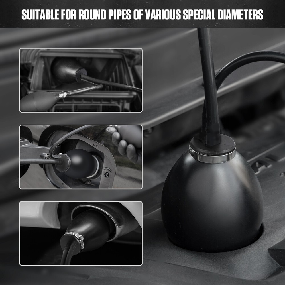 Universal Intake Inflatable Bladder EVAP Smoke Leak Detector Diagnostic Adapter