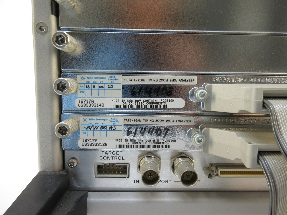 Agilent 16702B Logic Analyzer Analysis System w/ Opt # 003 and 2x 16717A Modules