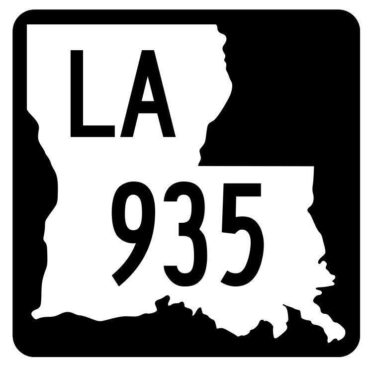 Louisiana State Highway 935 Sticker Decal