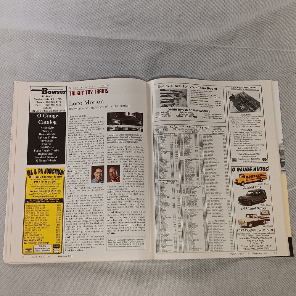 Classic Toy Trains Magazine October 2001
