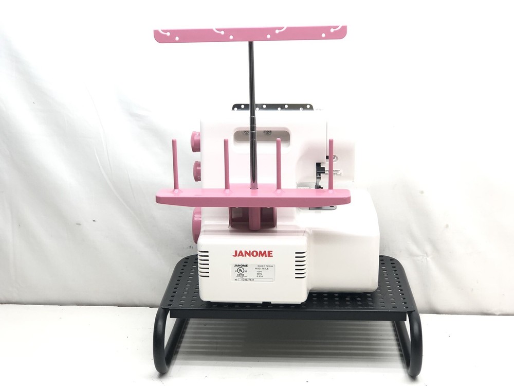 Janome 793PG Anniversary Edition Pink Thread Serger Sewing Machine